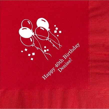 Personalized Birthday Napkins